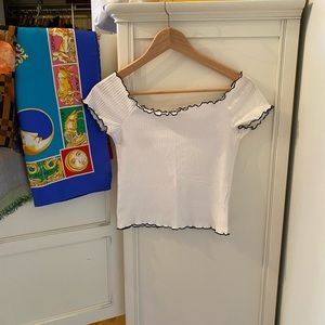 Zara White Blouse Top